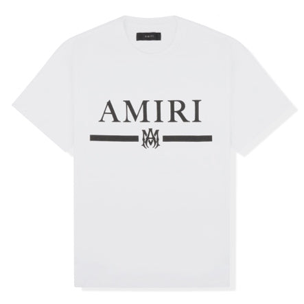 Amiri MA bar logo T-shirt (Black logo) White